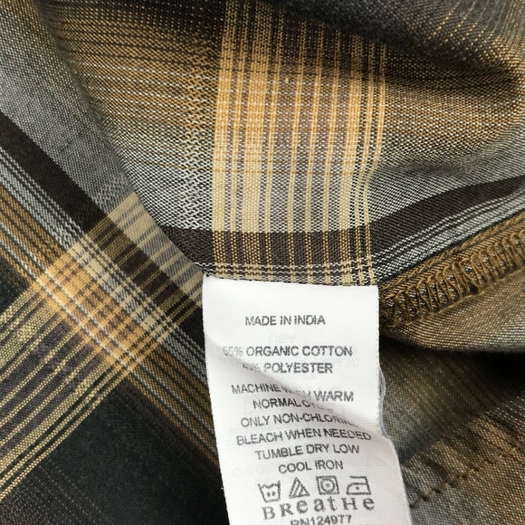 Prana Button Down Casual Shirt Sz M - Picture 5 of 5